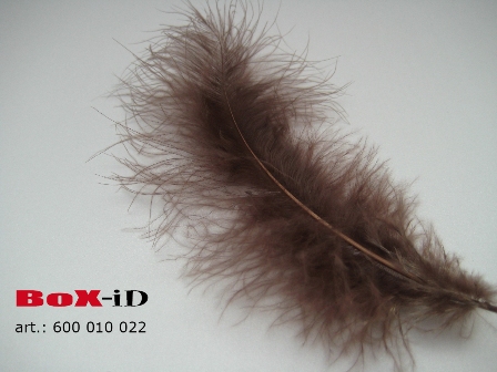 Feathers Marabou +/- 14 cm color 22 light brown